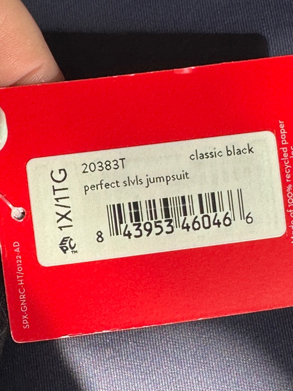 Brand New SPANX The Perfect Sleeveless Jumpsuit Bootcut Plus 1X Tall Zip Black - Picture 8 of 11